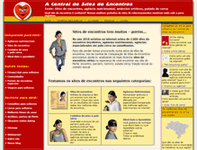 Tablet Screenshot of central-encontros.com.br